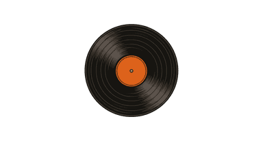 Logo de discos de vinil